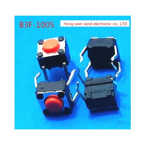 NEW OMRON B3F-1005 B3F1005 2.55N Micro light touch switch button Key switch DIP4 Free shipping