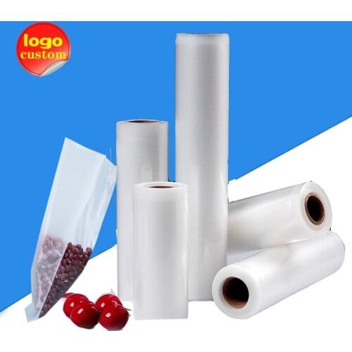 Single Side Embossed Vacuum Packaging Roll Microwave Freezer Bag Storage Food Meat Rice Snack Cereals Kitchen Plastic Fresh Film