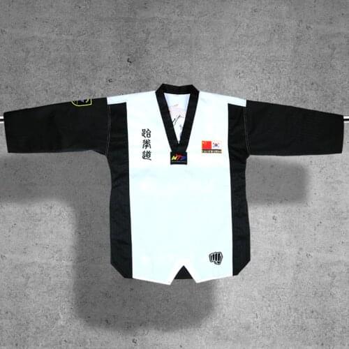 Wholesale PineTree Taekwondo Uniform TKD Dobok WTF Logo for child kids girls uniforms clothes suit Boys Birthday Gift