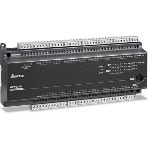 Original Programmable Controller EC3 Series DVP60EC00R3 DVP60EC00T3 Standard PLC DI 36 DO 24 Relay 100-240VAC RS-232/RS-485