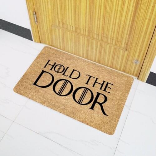 Drop Shipping Entrance Doormat Funny Rug Doormat Hold The Door Door Mat for Indoor Outdoor Carpet