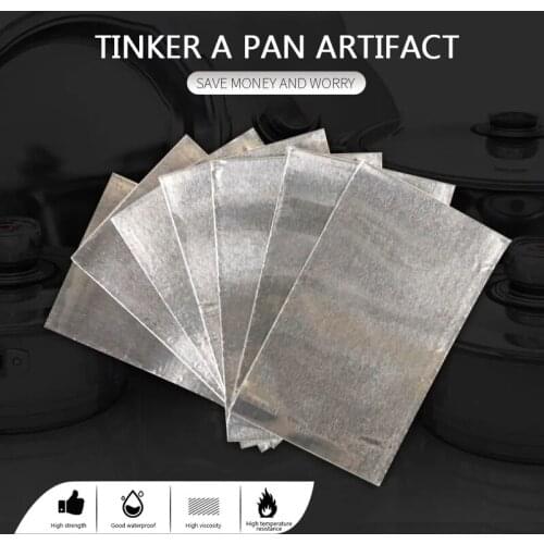 Repair Tape Stop Leak Mend Metal Fix Stainless Steel Pot Waterproof High Temperature Resistant Aluminium Foil Adhesive Tape