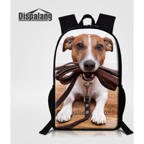 Dispalang 3D Animal Printing Backpack Dog School Bag Stylish Rucksack Women Backpacks Mujer Mochila Escolar Feminina Sac a Dos