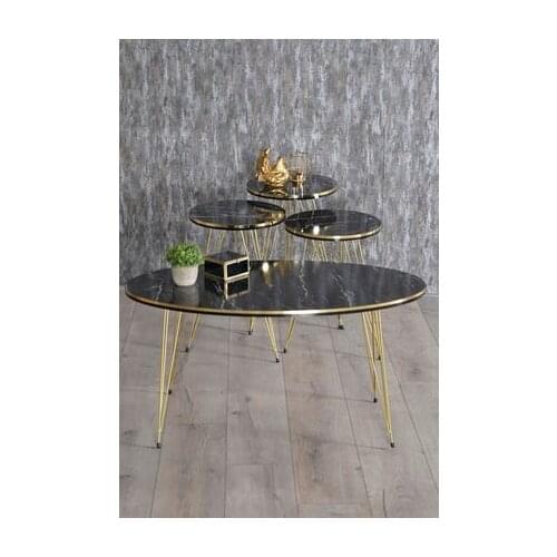 Modern Zigon coffee table And coffee table in the Middle Ellipse Set Wire Foot Double Gold Bendir coffee tables table basse furniture living room table