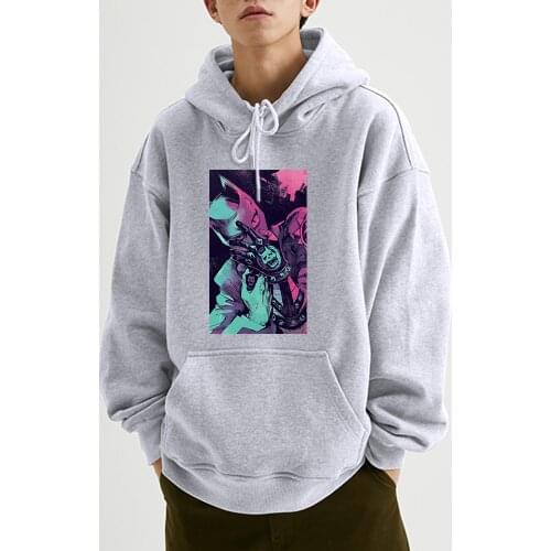 Killer queen jojo bizzare adventure Mens Sweatshirt Long Sleeve Winter Warm Casual Hoodies Top Tracksuits Sweatshirts Hoodies