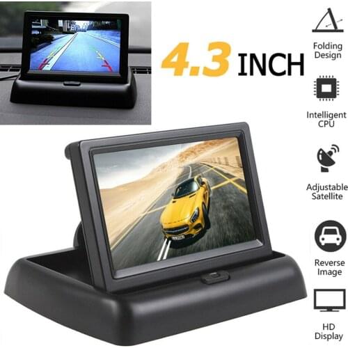 4.3 inch LCD Car Rear View Monitor Screen for Truck Reverse Backup Parking Camera TFT LCD Car Monitor Screen View Accessories