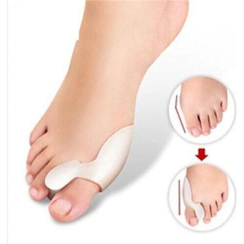 1 Pair Fashion Gel Silicone Bunion Corrector Big Toe Separators Straightener Spreader Foot Care Tool Hallux Valgus Massager