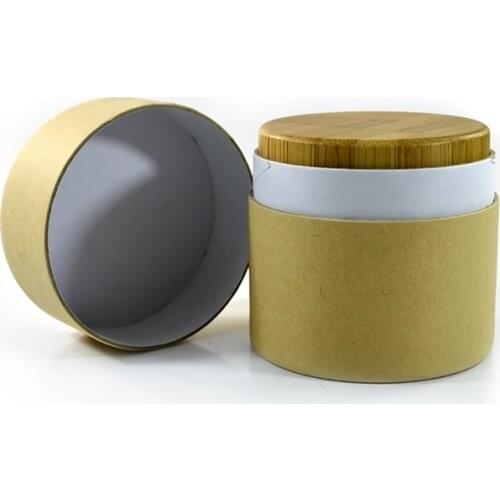 100pcs*30g Bamboo material cosmetic packing face cream jar for skin care cream/cosmetics cream