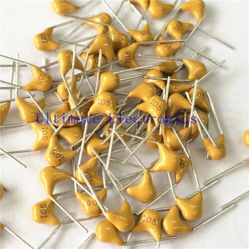 1000pcs/lot Multilayer ceramic capacitor 1uF 105 50V 1000nF 105M P=5.08mm