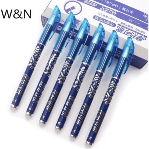 3/6Pcs/set Cute Erasable Pen Refill Rod 0.5mm Blue Ink Magic Gel Pen for School Office Writing Supply Student Kawaii Stationery