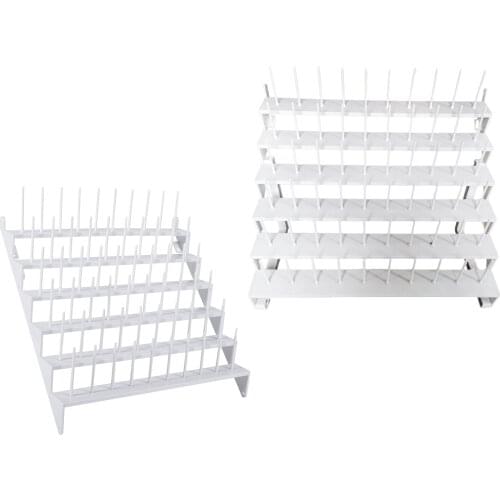 60 Spool Holder Sewing Thread Rack Embroidery Bobbin Organizer Storage Stand