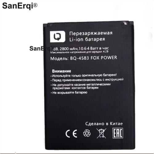 For BQ-4583 Battery Fox Power 3.8V 2800mAh Battery SanErqi