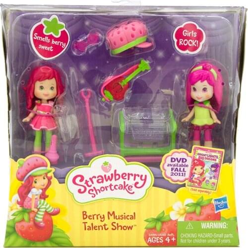 Hasbro Strawberry Shortcake Action Figures Toys Girls Play House Toys Strawberry Princess Berry Musical Party Dolls Kids Gift