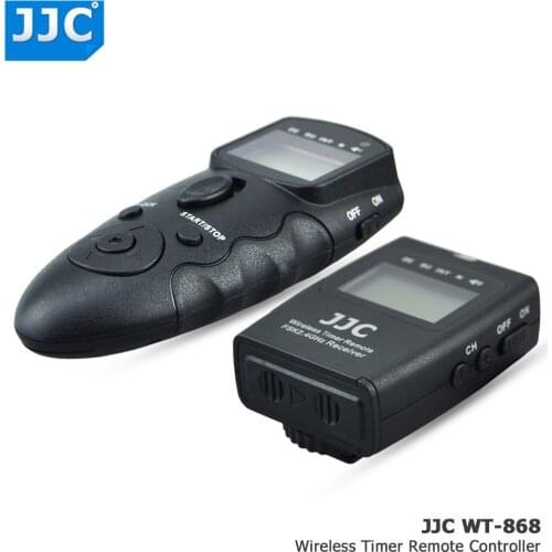 JJC DSLR Camera 2.4GHz 56 Channels RF Wireless Timer Remote Control Controller for FUJIFILM X-A5/X-H1/X-Pro2/X100T/X-T10/X-T2