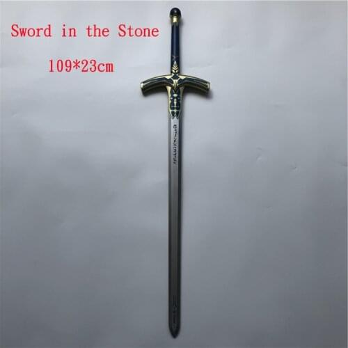 Cosplay Fate Stay Night Pu Knife Sword Weapon Prop Saber Alter Excalibur Sword In The Stone Caliburn Weapon Toys For Tenns