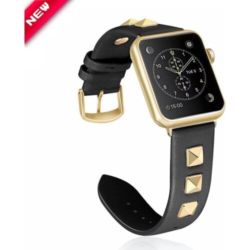 Leather Band for Apple Watch 5 4 3 2 1 Strap Men/Women Bracelet for iWatch 38mm 42mm 40mm 44mm