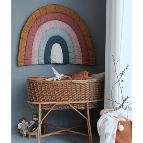 Creative Rainbow Baby Play Mat Floor Crawling Rug Children Kids Playmat Pad Carpet Newborn Infants Nursery Room Decorations