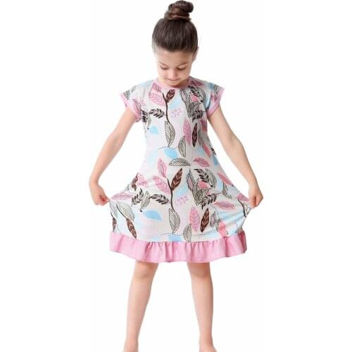 Summer Girls Night Dress Kids Pajamas Girls Nightgowns Children Sleepwear Girls Clothes 3-10 Years Pajamas Dress for Kids