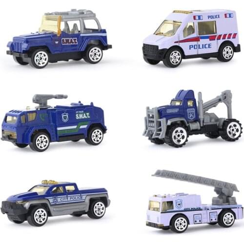 5 Types Mini Alloy Diecast Model Car Kid Tractor Engineering Vehicle Educational Toy for Boys Birthday Gifts