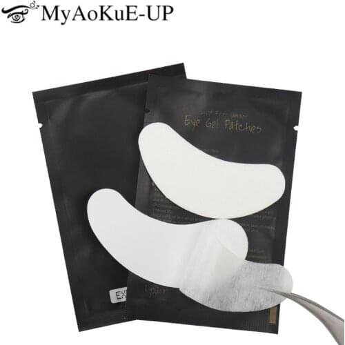 New Eyes Sticker Patches Under Eye Pads Black Color Eye Tips Sticker Wraps Lint-free eye gel patches for eyelash extension tools