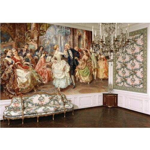 Custom photo 3d wallpaper Non-woven mural wall sticker The palace hotel ball painting picture 3d wall room murals wallpaper
