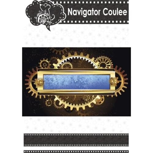 New 2021 mechanical mold gear gems embossed layered template creative DIY scrapbook photo album decoration DIY card making