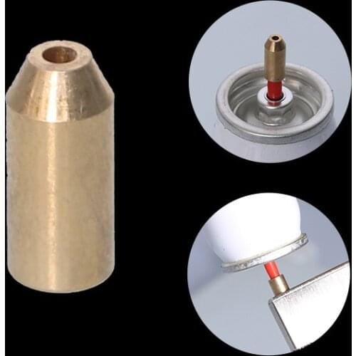 2pcs Brass Copper Gas Nozzle Adapter For S.T Memorial Dupont L2/Gatsby Reusable Gas Connector Refill Butane Lighter Gas Adapters