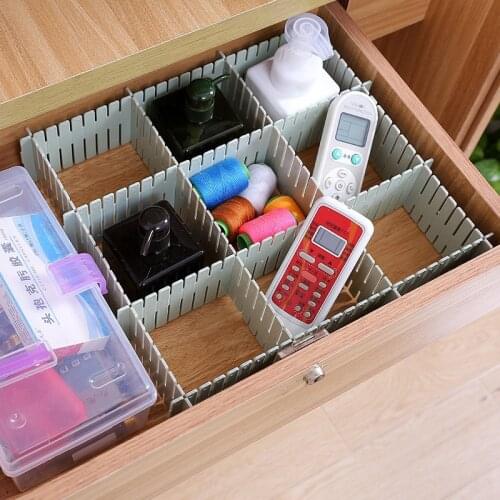 4pcs DIY Storage Shelf Plain 3 Color Free Combination Grid Drawer Partition Partition Lazy People Storage Box Drawer Organizer