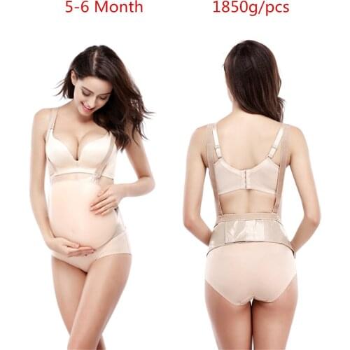 Lifelike Pregnant Women 5-6 Month Stage Skin Artificial Silicone Fake Belly 1850g/pcs Female Prenatal Training Props For Mother
