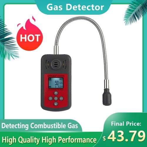 Handheld Automotive Mini Combustible Gas Detector Gas Leak Location Determine Tester with LCD Display Sound and Light Alarm