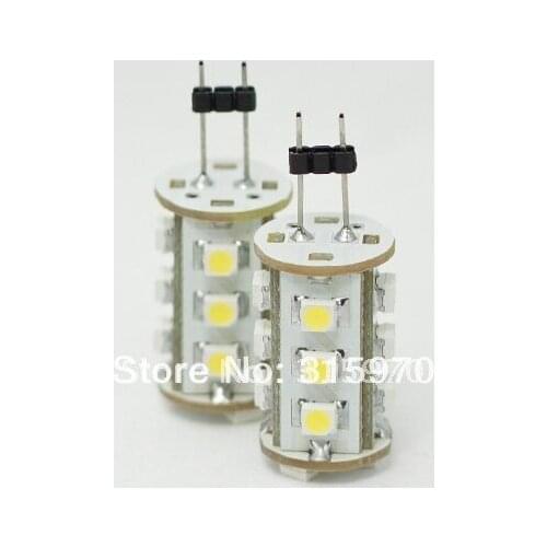 Led G4 Lamp Lighting 15 Led G4 3528SMD Work Under 12VAC/12VDC/24VDC 1W White And Warm White 5pcs/lot