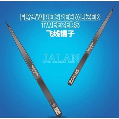 XUAN HOU Zolola Ultra Fine High Precision Jump Wire Tweezer Mobile Phone Motherboard IC Chip CPU Board Repair Tweezers Tool