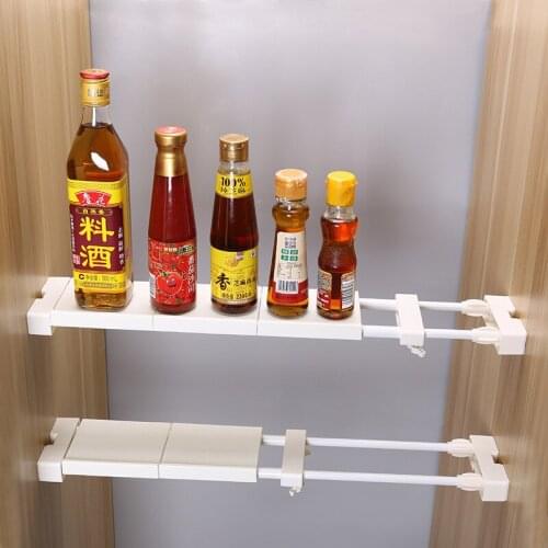 Retractable Closet Organizer Shelf Adjustable Kitchen Cabinet Storage Holder Cupboard Rack Wardrobe Organizer Bathroom Shelves
