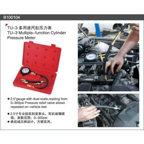 High grade TU-3 MULTIPLE-FUNCTION CYLINDER PRESSURE METER car tools NO.B100104