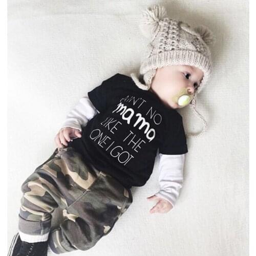 Funny Kids Tshirt Ain't No Mama Like The One I Got Print Toddler Boys Girls T-shirt Short Sleeved Casual Children Fashion Tees