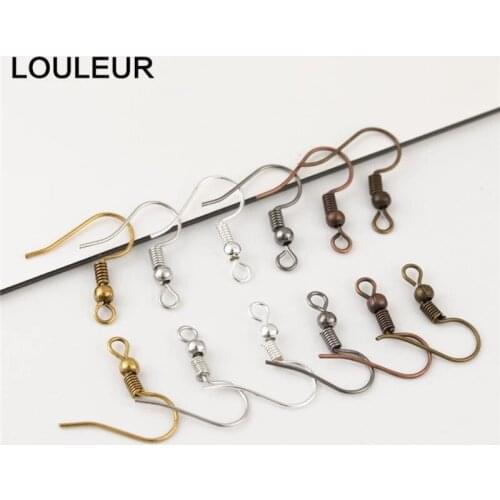 100pcs/lot Earring Findings Earring Hook Ear Clasps Hooks Fittings DIY Jewelry Making Accessories Iron Hook Ear wire Jewelry