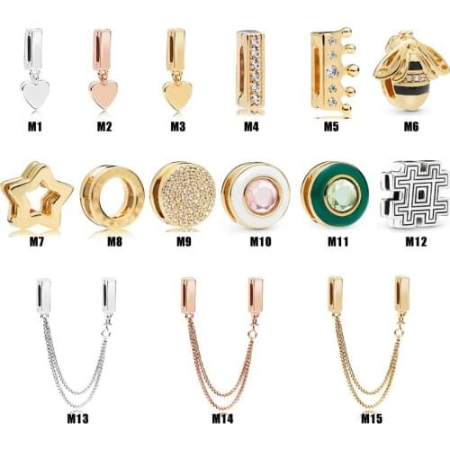 925 Sterling Silver Shine Reflexions Green Circle Clip Stopper Lock Beads Charm Fit Pan Bracelet Bangle Jewelry