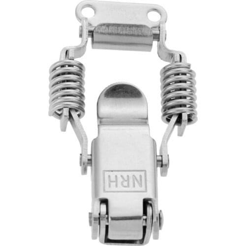 1Pc Stainless Steel Toggle Latch Spring Hasp Latch Lock For Doors Cabinets Tool Boxes Lockers Furniture Fittings 67*36mm