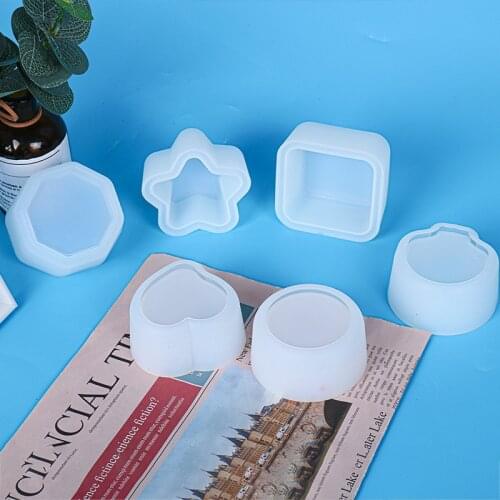 3D Silicone Molds for Epoxy Resin Succulent Flower Pot Concrete Cement Clay Mold Silicone Resin Mold Candle Soap Making Mould
