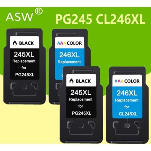 4Pcs PG245 CL246 Ink Cartridges replacement for Canon PG 245XL 245XL CL 246XL for Pixma iP2820 MX492 MG2924 MX492 MG2520 printer