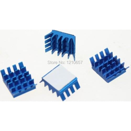 50 PCS lot Blue Aluminum PC VGA Card DDR RAM Memory Cooling Cooler Heatsink Video LED Card for Xbox360 PS Heat Sink