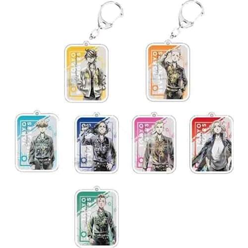 Tokyo Revengers Anime Cosplay Keychain Manjiro Ken Takemichi Hinata Atsushi Chibi Kawaii Bag Pendant Fans Collection Props