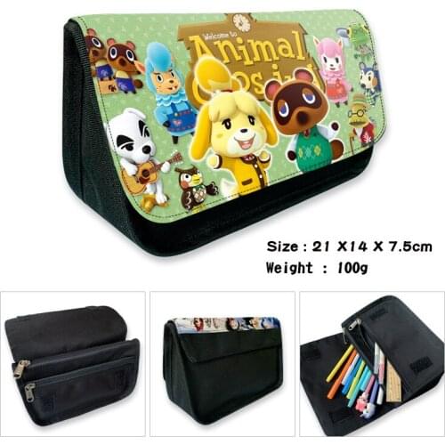 Animal Crossing Pencil Case Oxford Canvas Storage Cosmetic Bag Pencil Box Pencilcase School Office Pen Bag