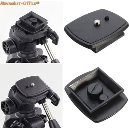 Black Quick Release Plate Tripod Monopod Head Screw Adapter Mount For VCT-D680RM D580RM R640 Velbon PH-249Q Pan Head