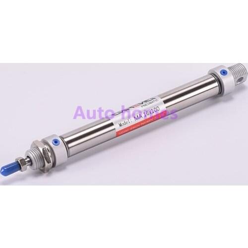 Double acting small air cylinder stainless steel bore 16 stroke MA16-25/50/75/100/125/150 piston pneumatic cylinder