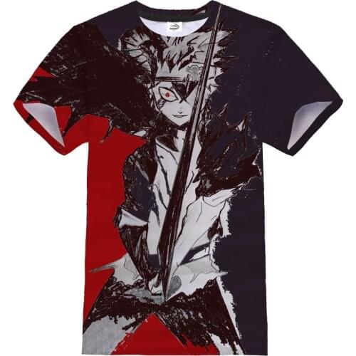 2021 Popular Anime T-shirt Black Clover 3D Printed O-Neck Short Sleeve Tshirt Men Women Casual Fashion Streetwear Shirt Tee