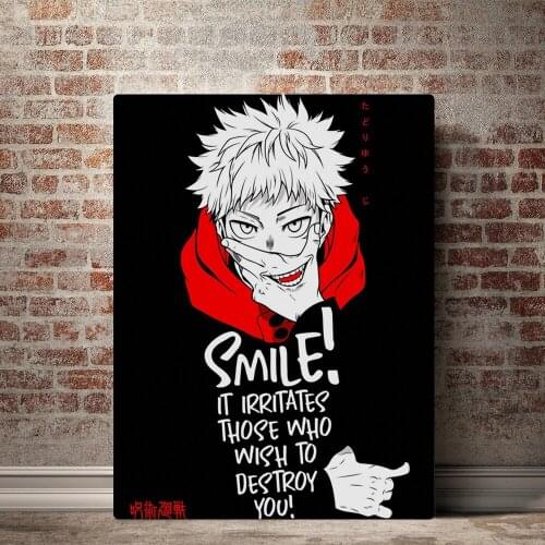HD Prints Jujutsu Kaisen Poster Wall Art Japan Anime Character Canvas Painting Home Decor For Bedroom Modular Pictures Framework