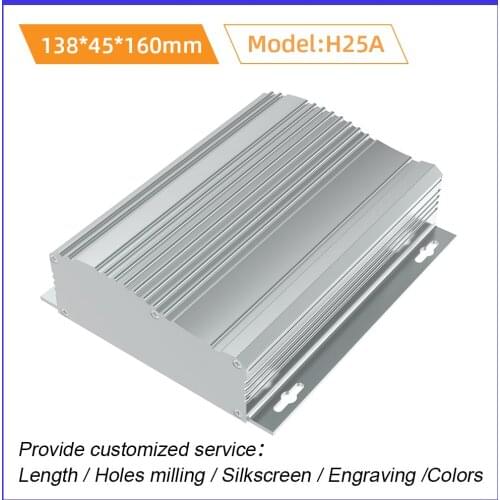 High Freq Inverter Sndblasting Laser Printing Wiring Box Instrument Case Cnc Milling Machine Custom Supply H25A 138*45mm