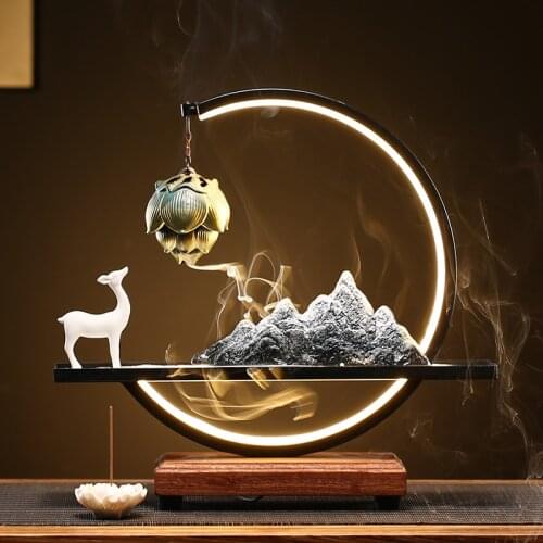 Ceramic Statue Modern Incense Burner Electric Arabic Style Incense Burner Holder Mountain Bruciatore Incenso Incense Burner