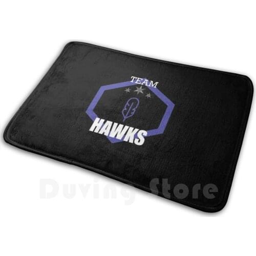 Team Hawks Shadowhawk Dark Blue Emblem Carpet Mat Rug Cushion Soft Non - Slip Boko No Hero Academia Bnha Mha Bnh Deku